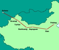 Bahnreise entlang Seidenstrae auf den Spuren Marco Polos