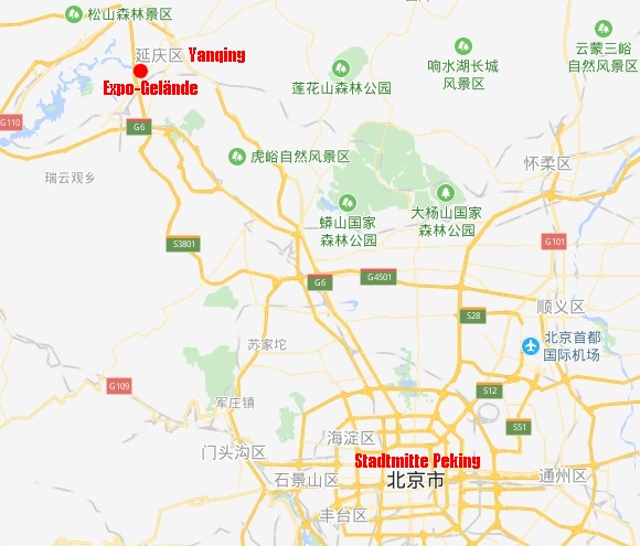 Expo-Gelnde im Bezirk Yanqing