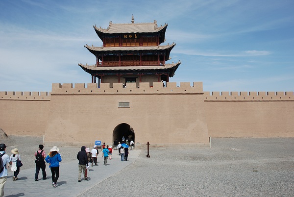 Das westliche Tor von Jiayuguan
