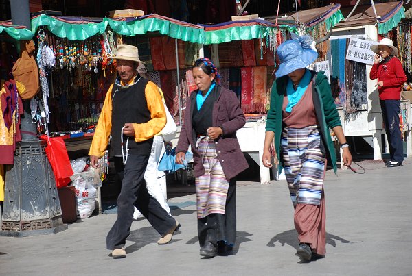 Pilgerweg Barkhor Straße in Lhasa