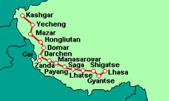 Überland von Xinjiang nach Tibet